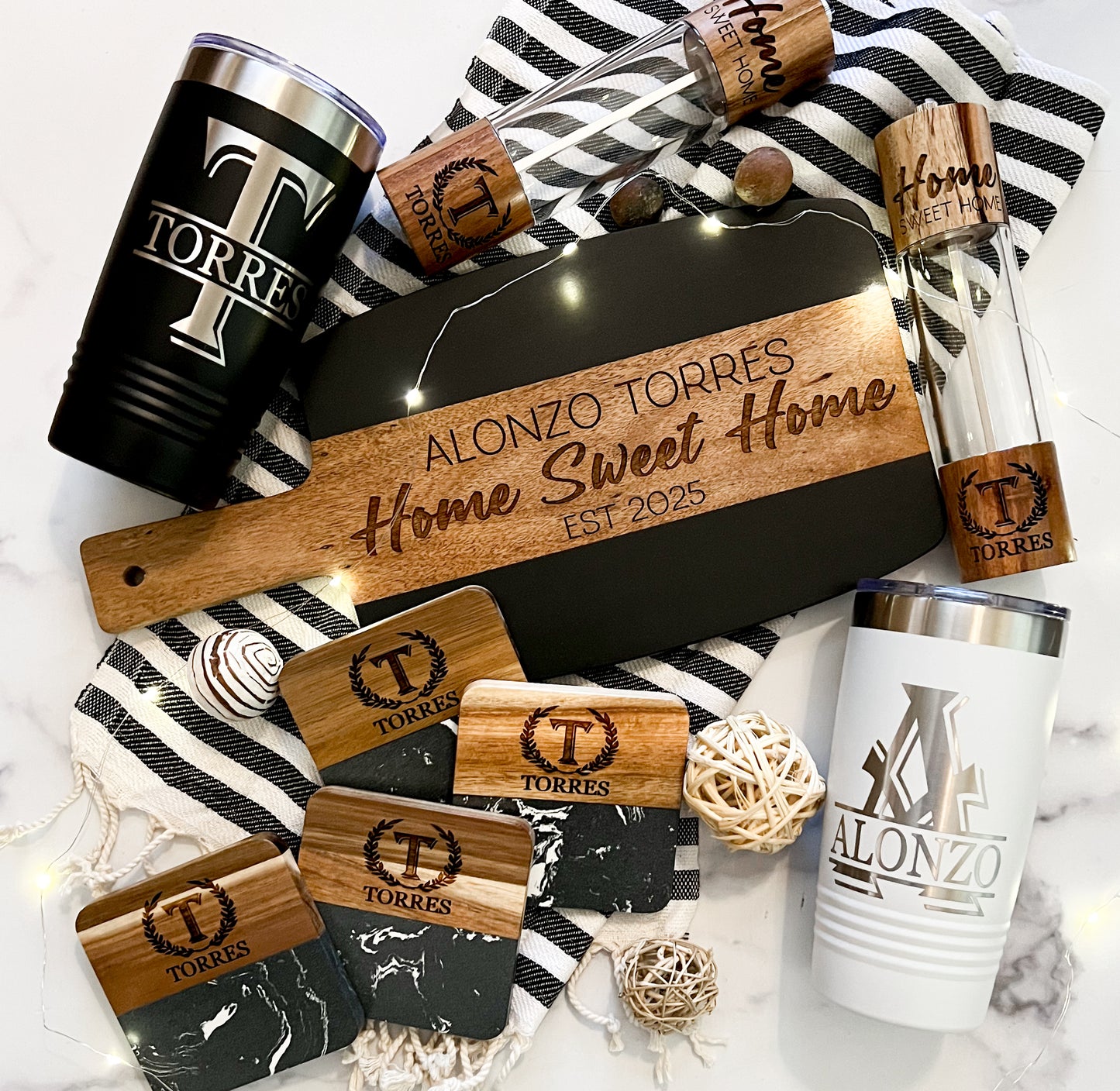 Build Your Own Basket - Black Marble