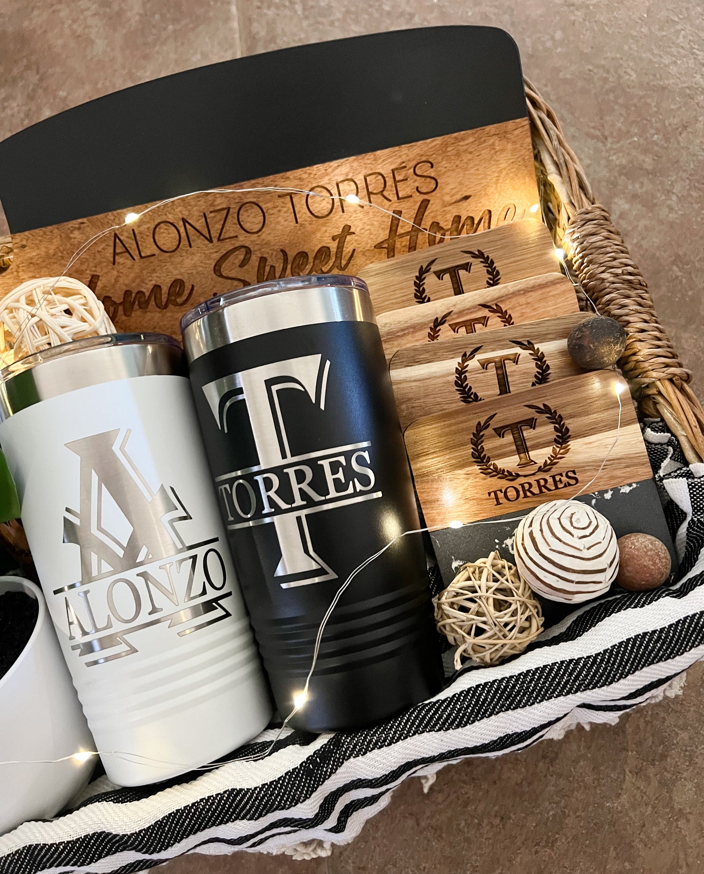 Build Your Own Basket - Black Marble