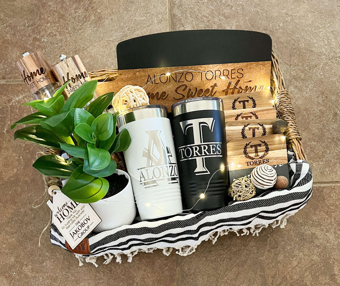 Build Your Own Basket - Black Marble