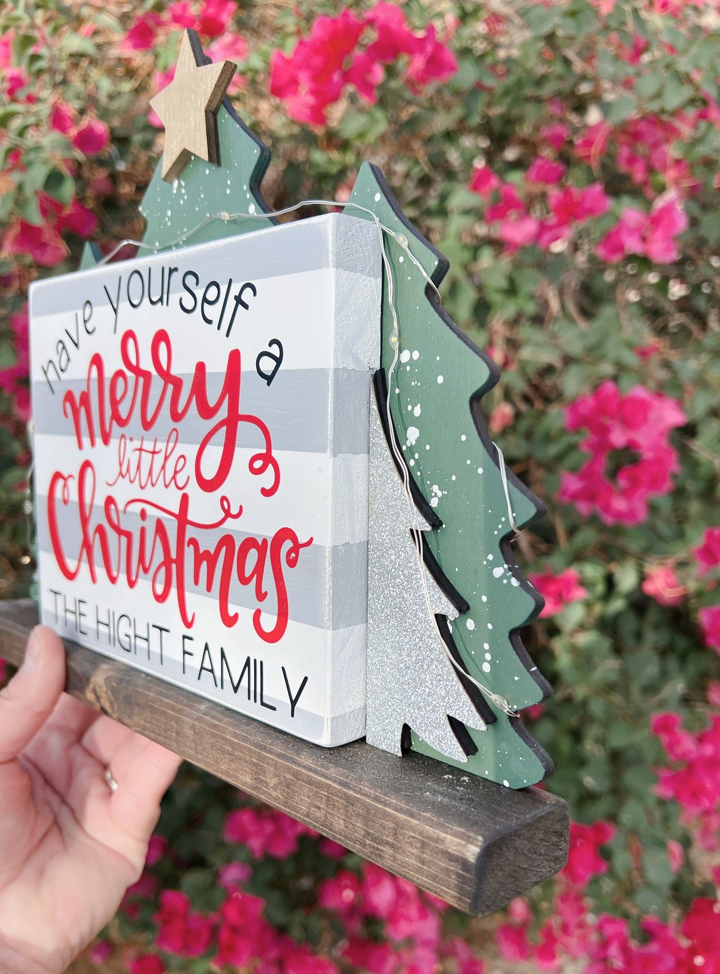 Merry Little Christmas TREE-O Shelf Sitter