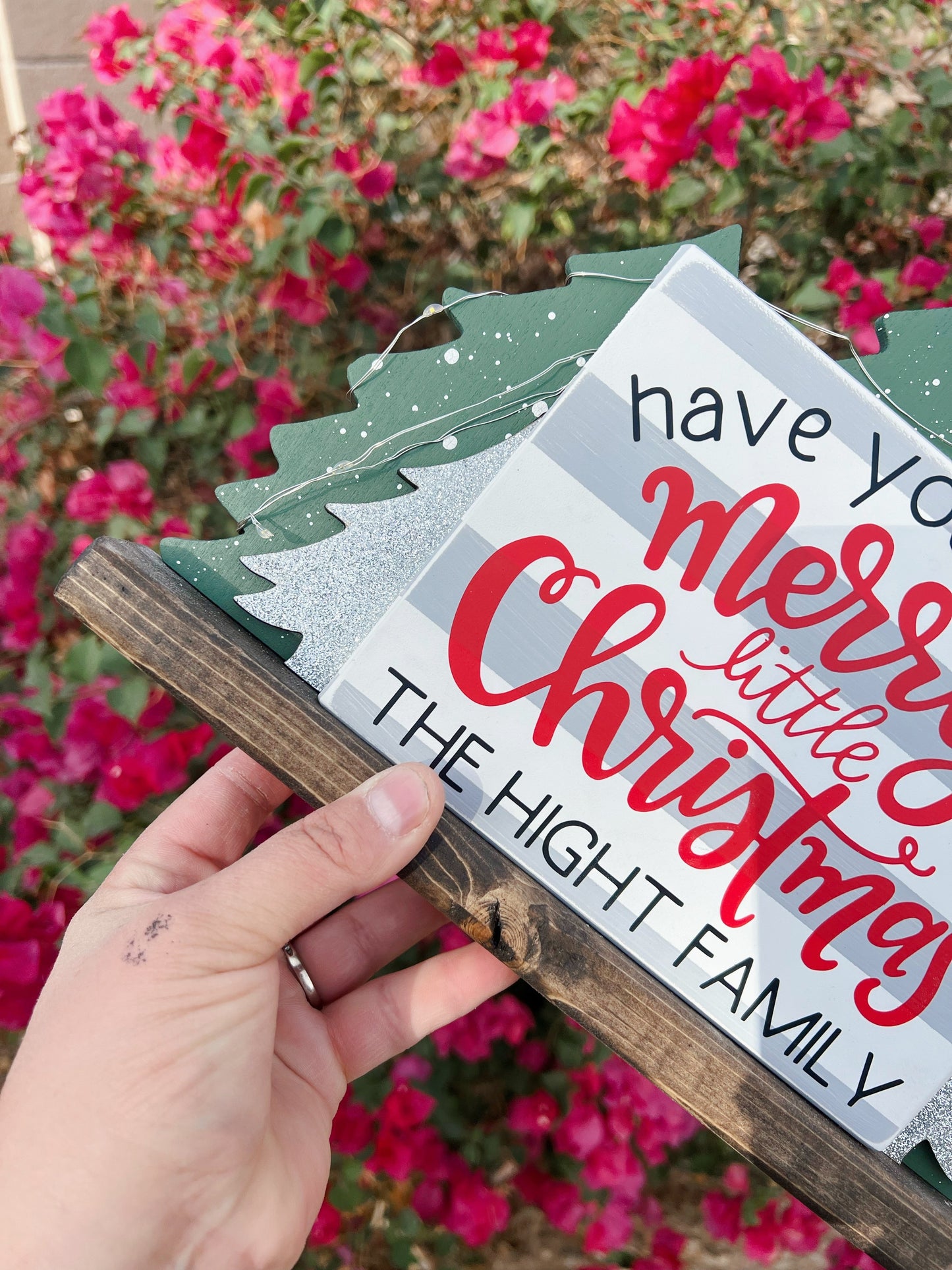 Merry Little Christmas TREE-O Shelf Sitter