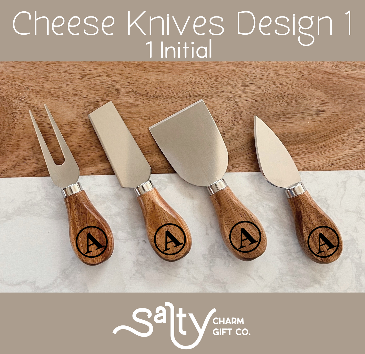 11 Piece Marble & Acacia Charcuterie Set