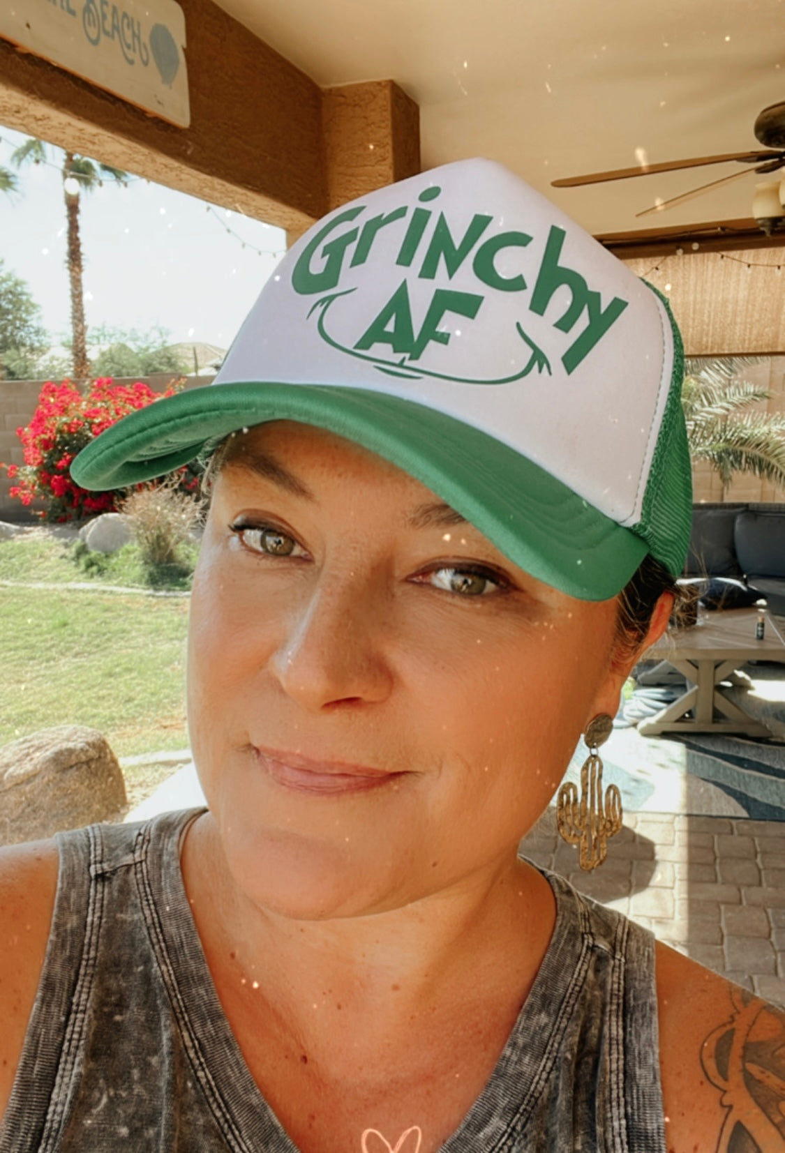 Grinchy AF Trucker Hat