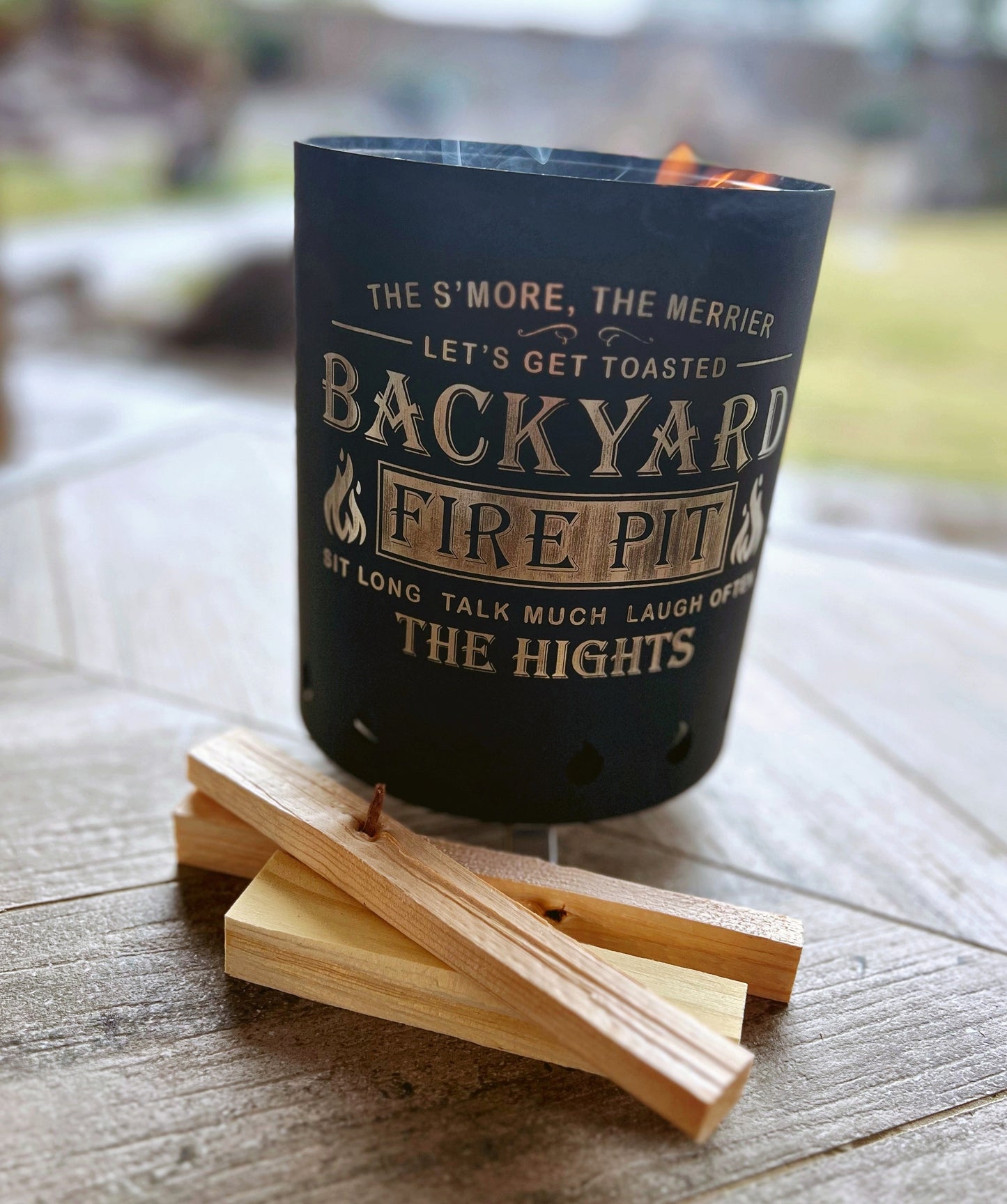 Personalized Bonfire Fire Pit