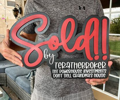 Sold By Closing Day Photo Prop