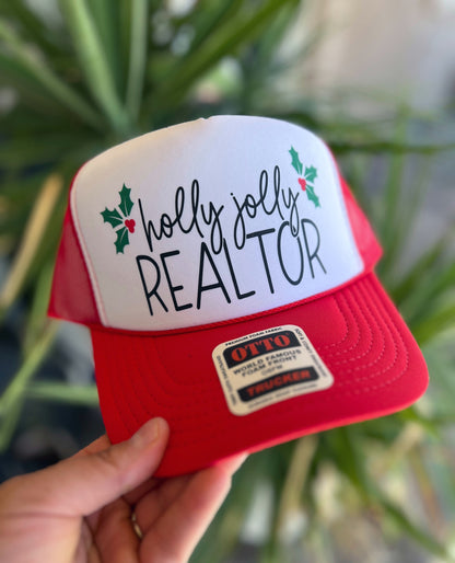 Holly Jolly REALTOR Trucker Hat