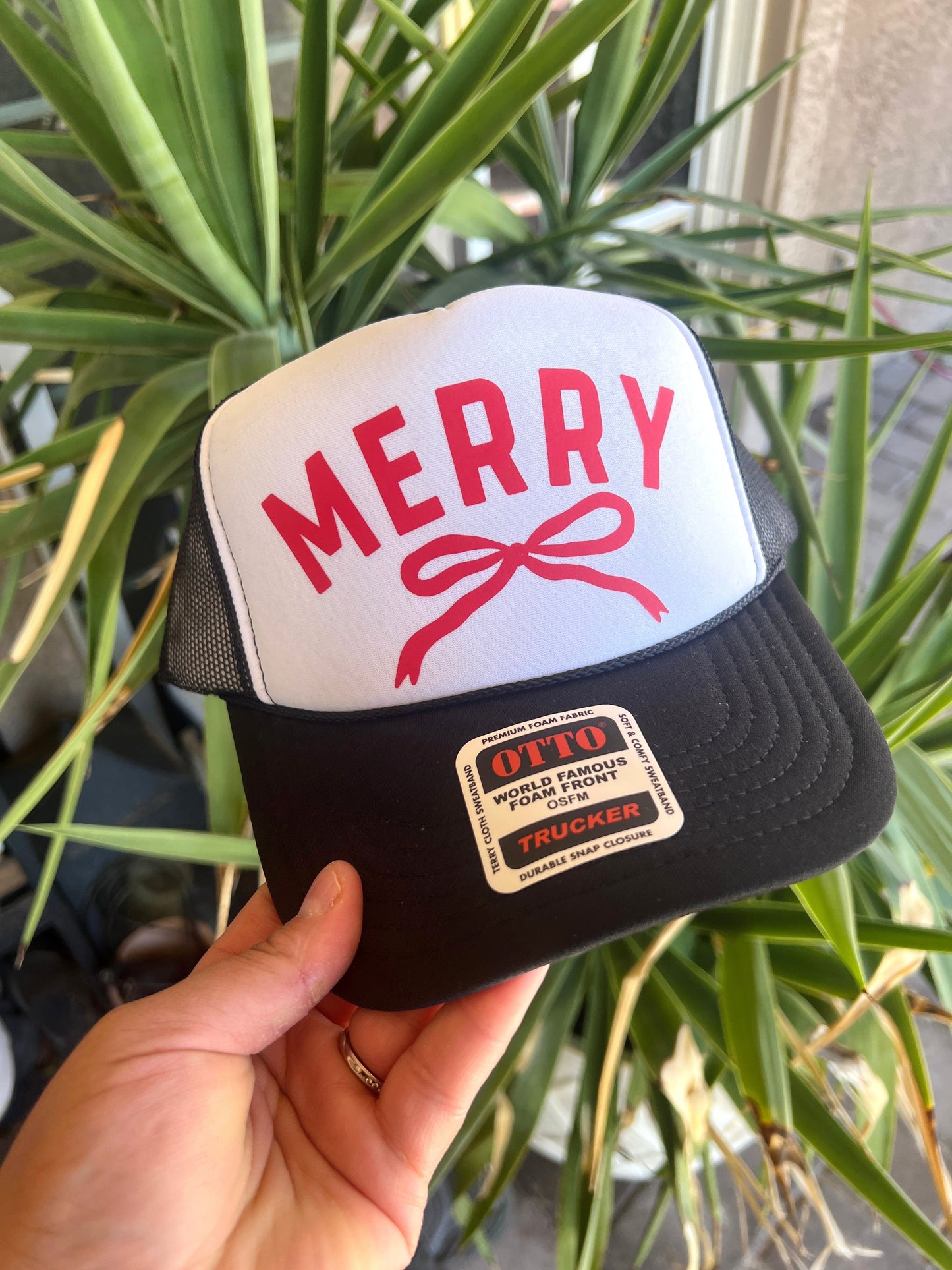 Merry with Bow Trucker Hat