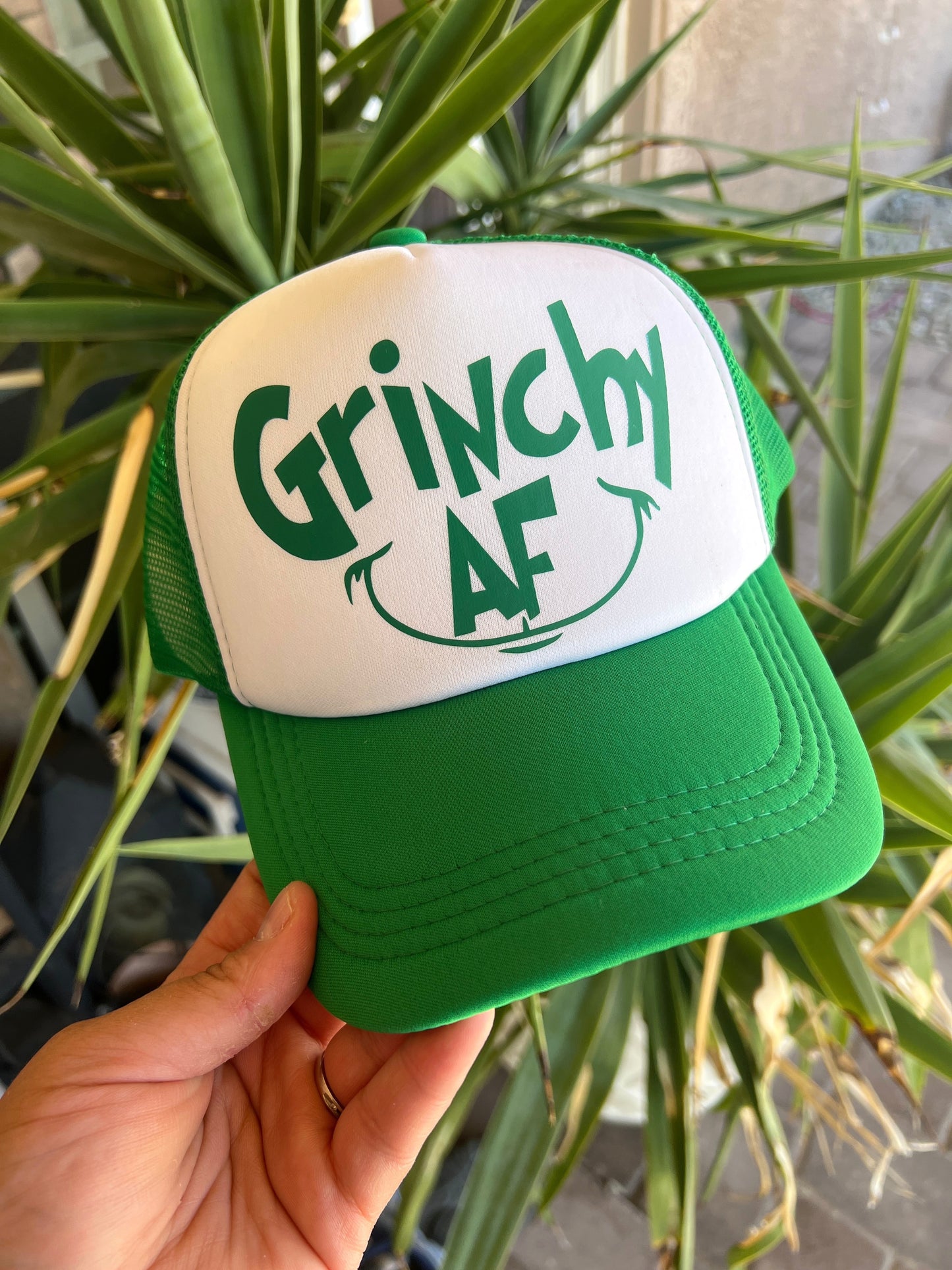 Grinchy AF Trucker Hat