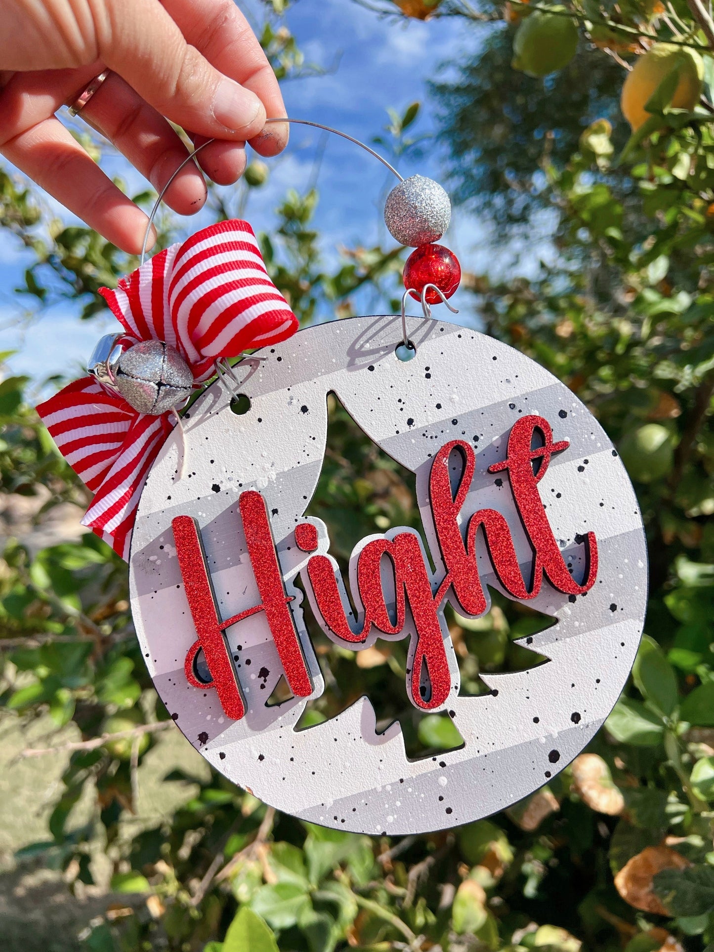 Jumbo Family Name Ornament