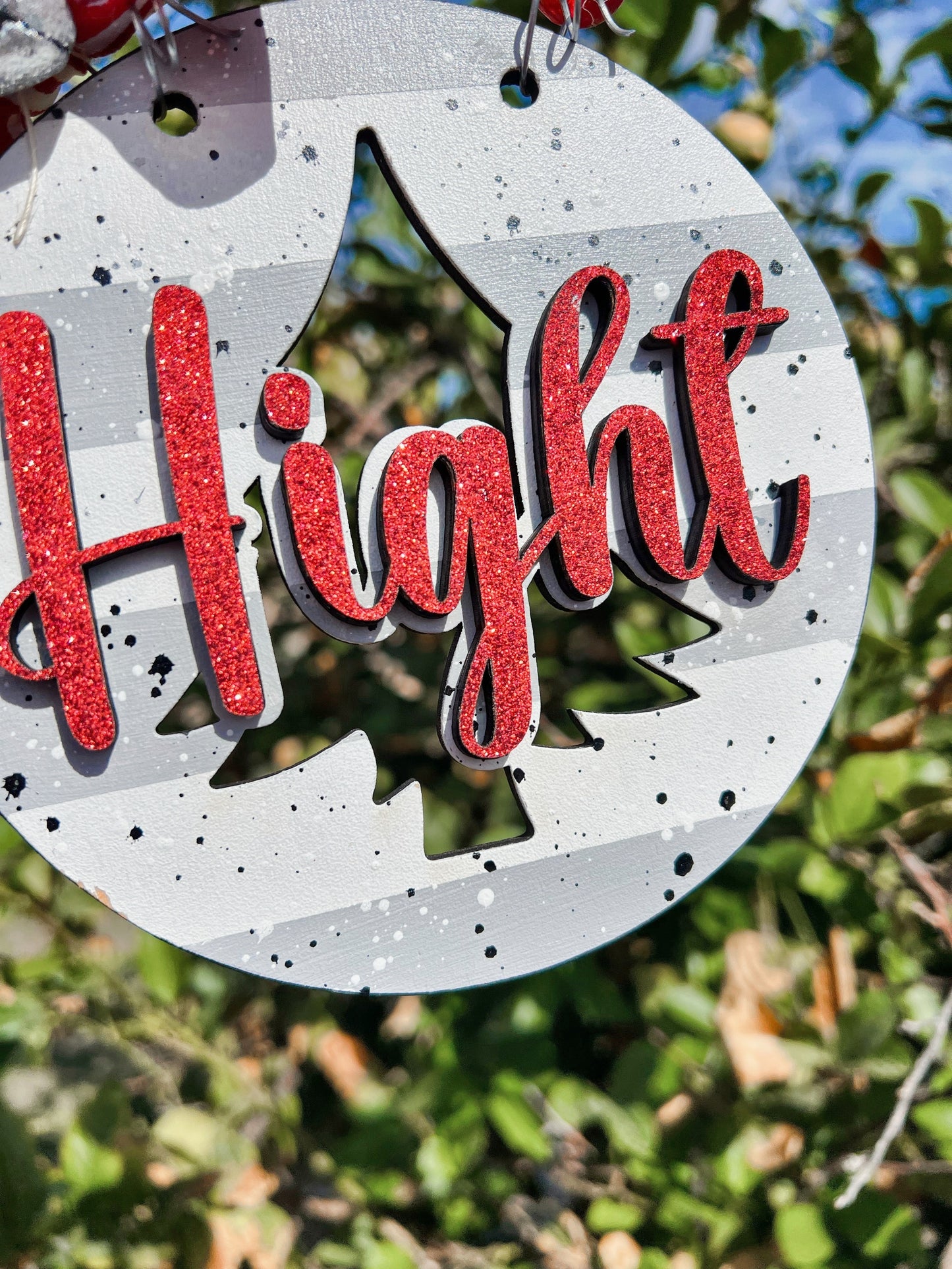 Jumbo Family Name Ornament