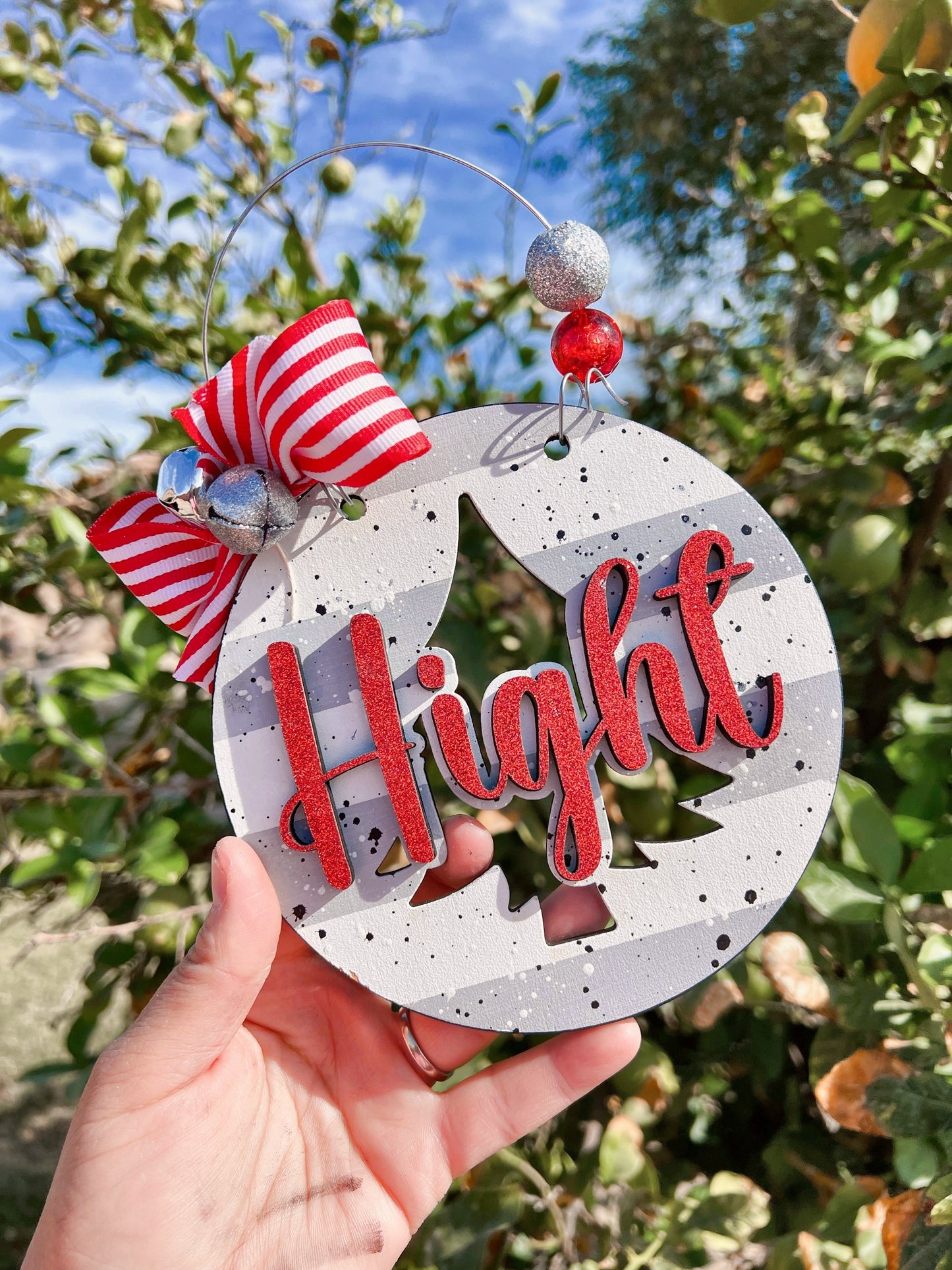 Jumbo Family Name Ornament