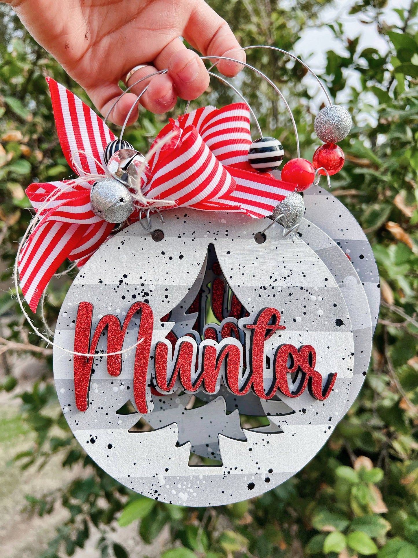 Jumbo Family Name Ornament