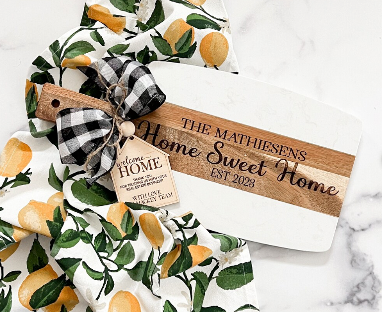 Acacia & Acopa Marble Cutting Board