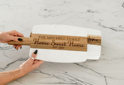 Acacia & Acopa Marble Cutting Board