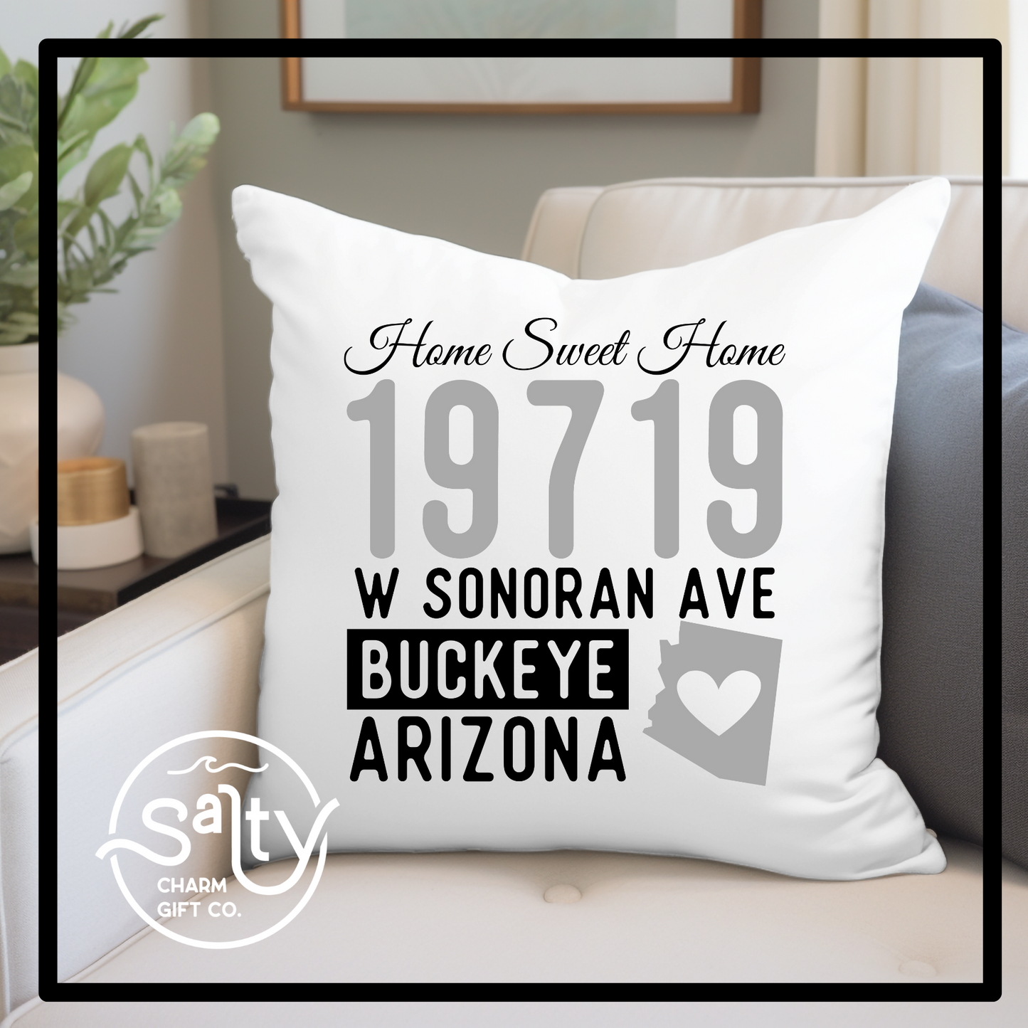 Personalized Family Name Throw Pillow